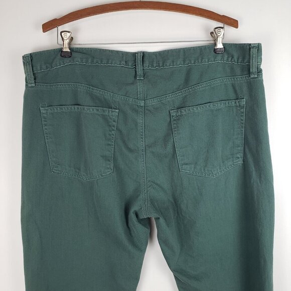 J Brand Kane Jeans Pine Green Garment Dyed Mens Size 38 x 34.5 - Picture 7 of 12